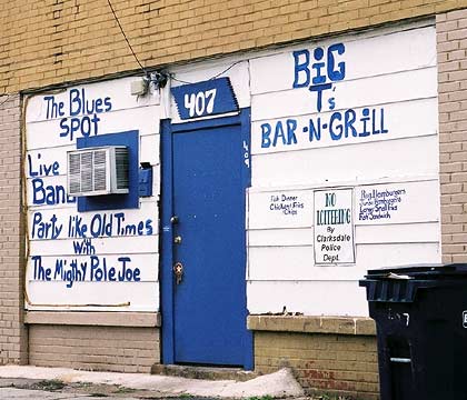 Outside Big T's Spot
