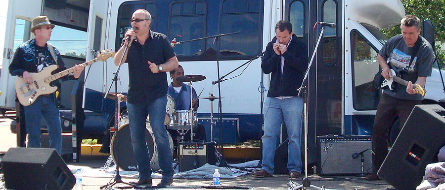 Sons of the Delta Band with Stevie Myers on bass, Lee Andrew Williams Jr on drums and guest Dave Walker on harp.
